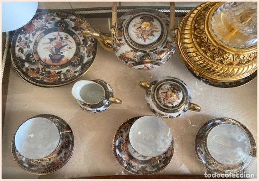 Antig&uuml;edades: Juego de caf&eacute; porcelana japonesa Saji