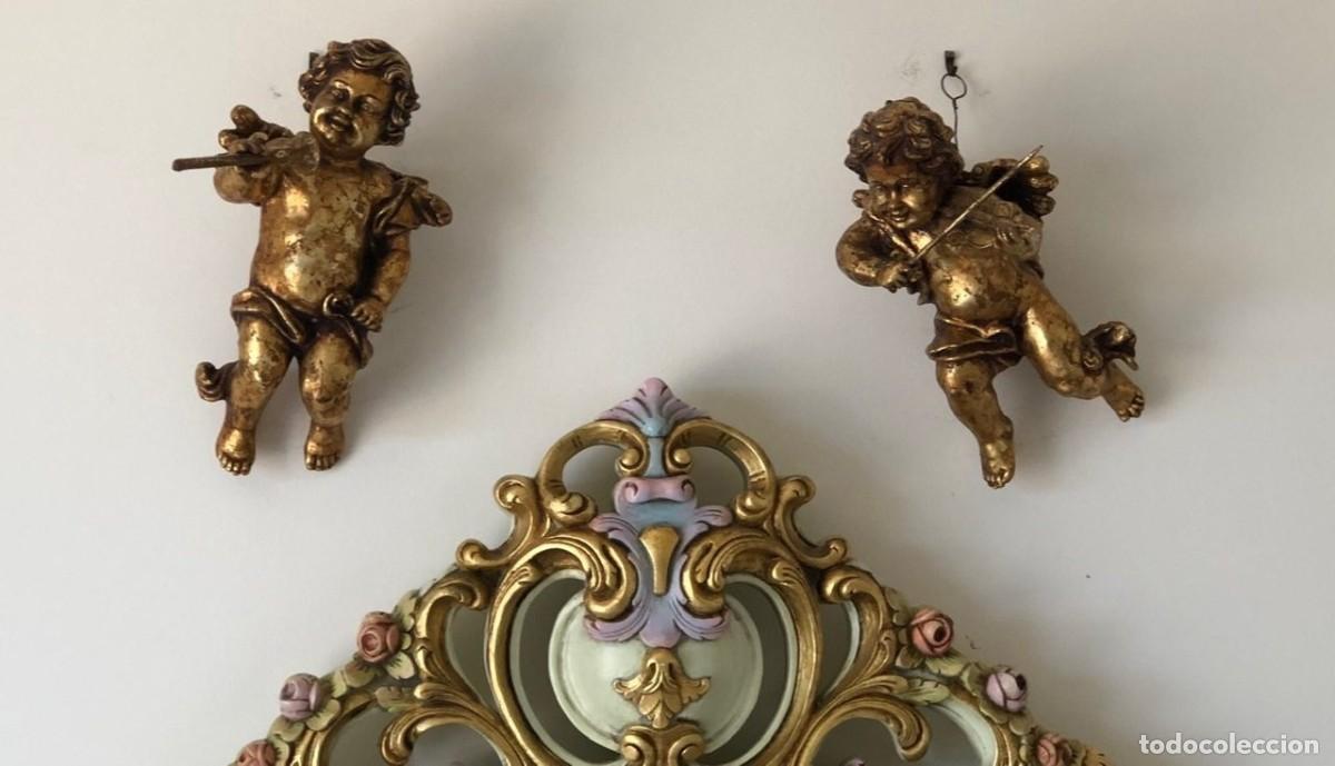 Antig&uuml;edades: Pareja de querubines decorativos barrocos - Foto 2