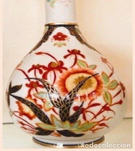 Antig&uuml;edades: Pareja jarrones porcelana japonesa floral