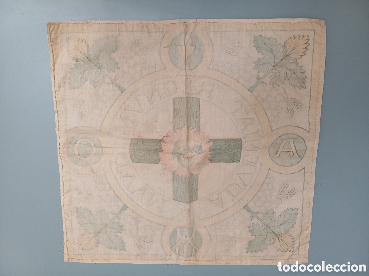 Antig&uuml;edades: Pa&ntilde;o bordado/ estampado - Foto 2