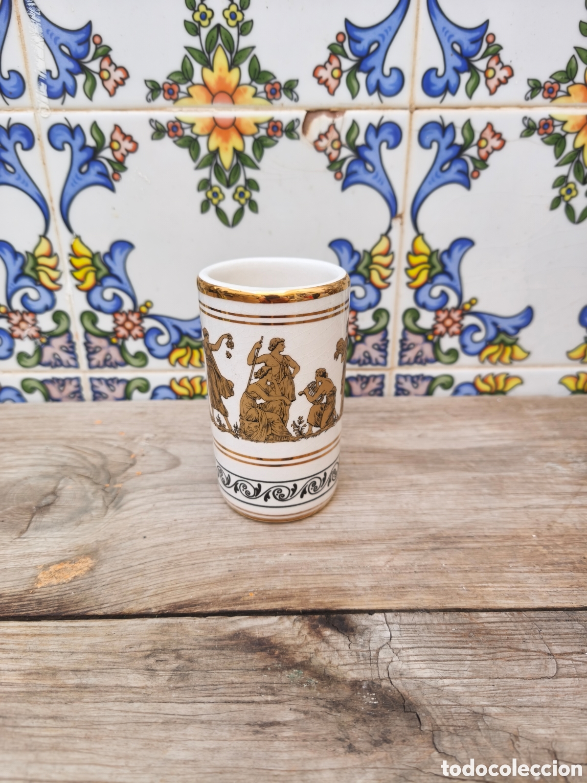 Antiques: Taza de estilo griego de 24 kilates