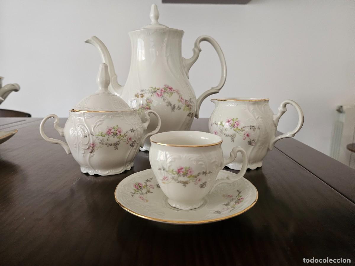 Antig&uuml;edades: Vajilla Bernadotte de porcelana de Bohemia, casa Checoslovaquia