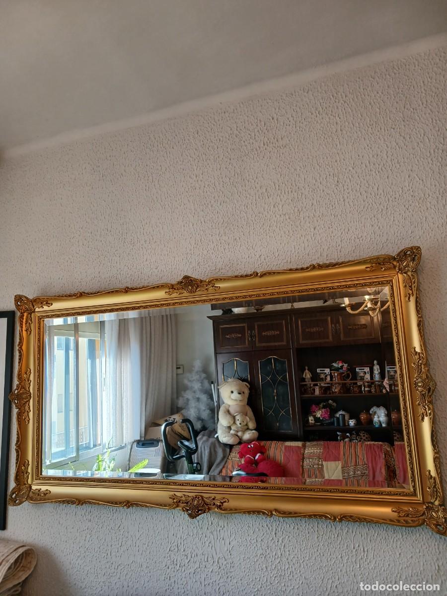 Antig&uuml;edades: Hermoso Espejo Cl&aacute;sico Dorado - Foto 2