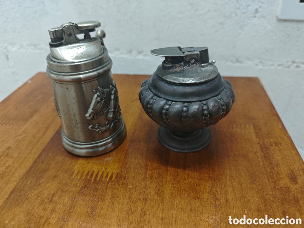 Antiques: 2 mecheros antiguos decorativos