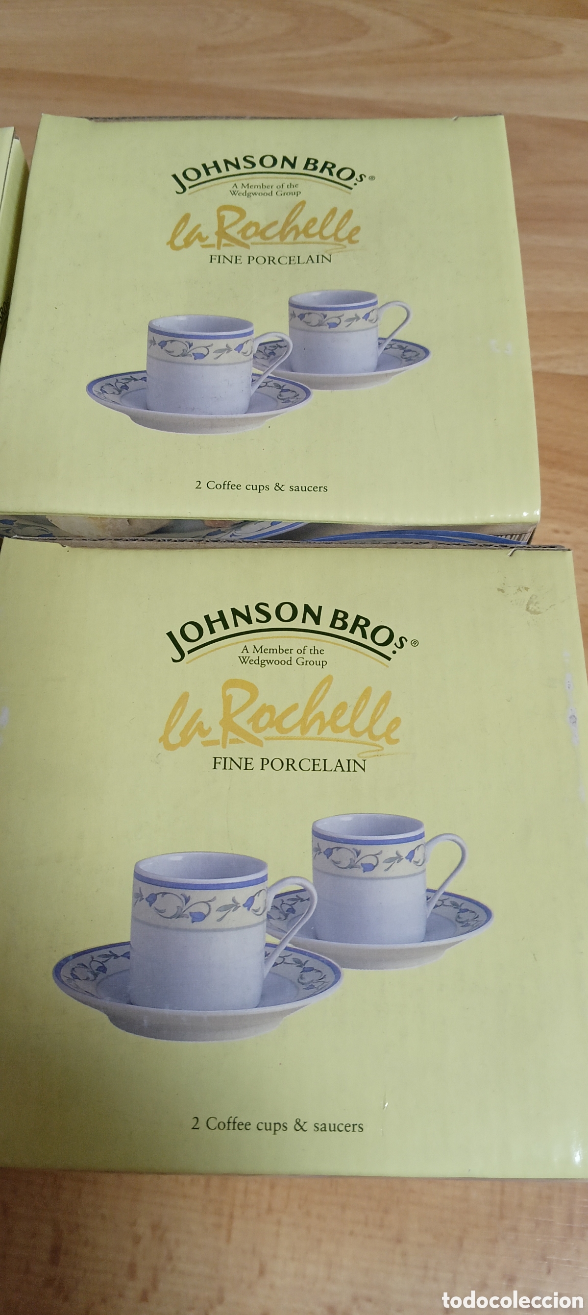 Antig&uuml;edades: Lote de 6 cajas de tazas de caf&eacute; - Foto 2