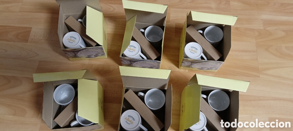 Antig&uuml;edades: Lote de 6 cajas de tazas de caf&eacute; - Foto 3