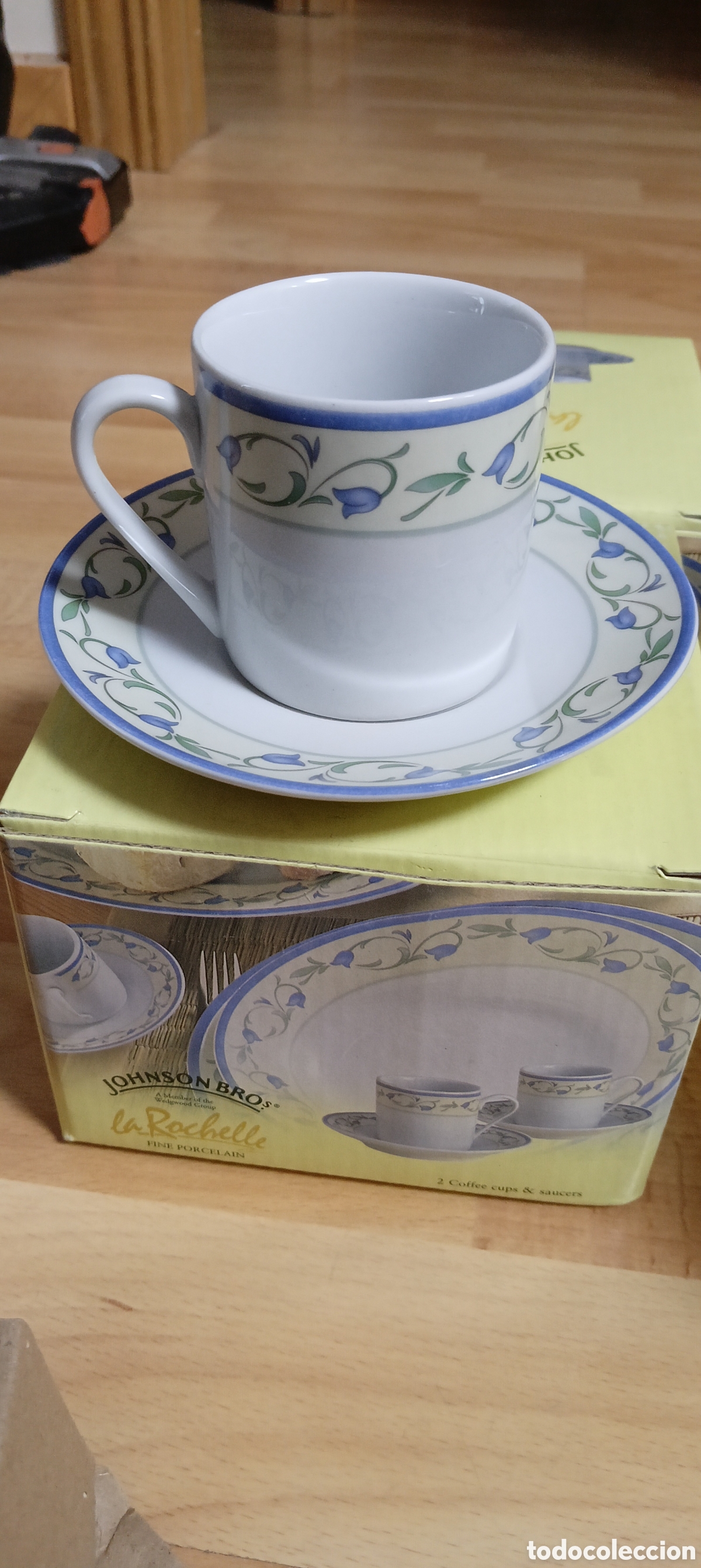 Antig&uuml;edades: Lote de 6 cajas de tazas de caf&eacute; - Foto 4