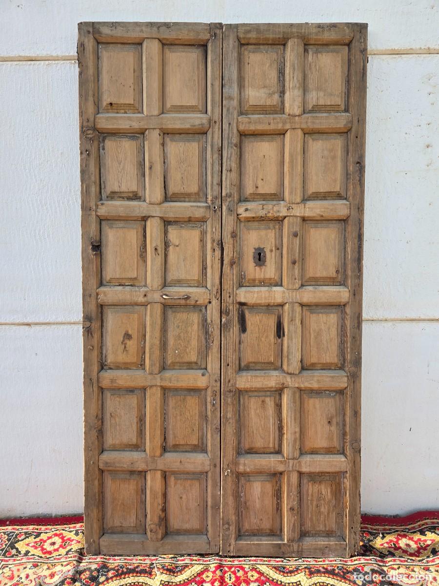 Antig&uuml;edades: Puerta doble antigua de interior - Foto 3