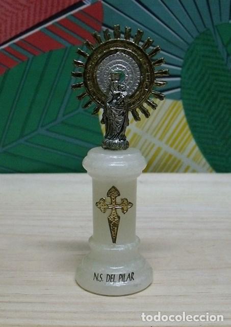 Antiques: Imagen Recuerdo Virgen Nuestra Se&ntilde;ora del Pilar