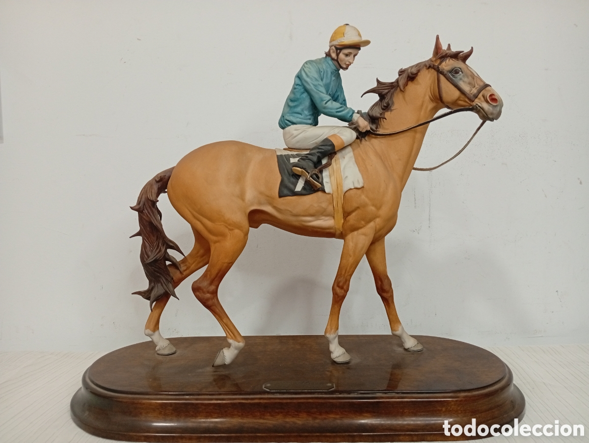 Antig&uuml;edades: Caballo Alaz&aacute;n con Jockey Nueva Buen Retiro 4/250