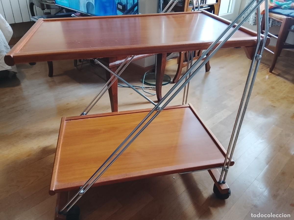 Antig&uuml;edades: Carrito de madera con ruedas para la casa - Foto 3