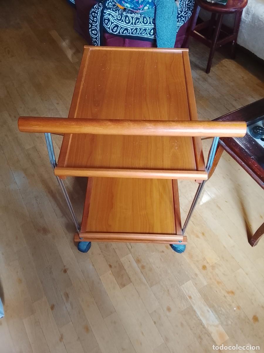 Antig&uuml;edades: Carrito de madera con ruedas para la casa - Foto 4
