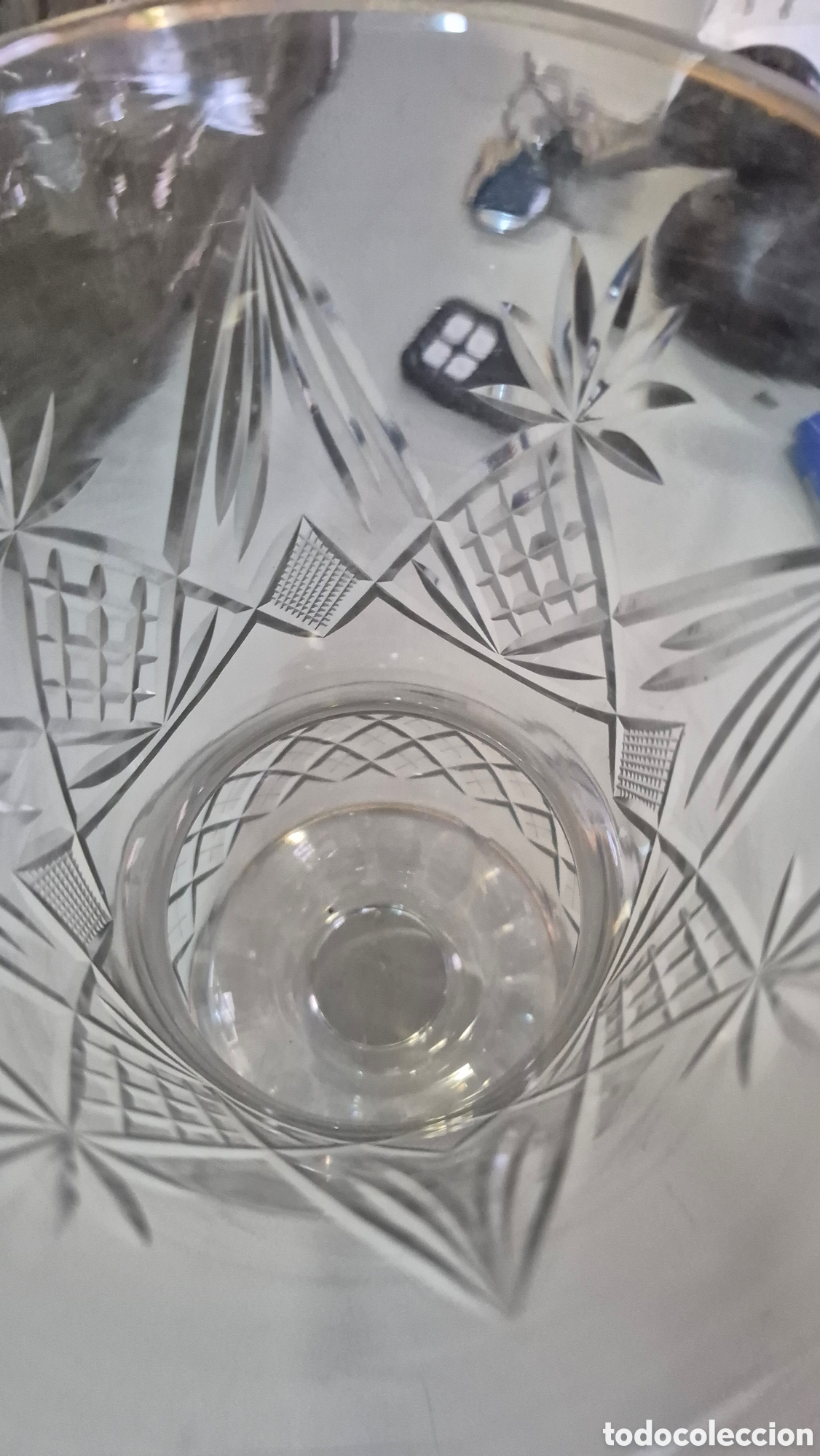 Antig&uuml;edades: Jarr&oacute;n de cristal tallado - Foto 2