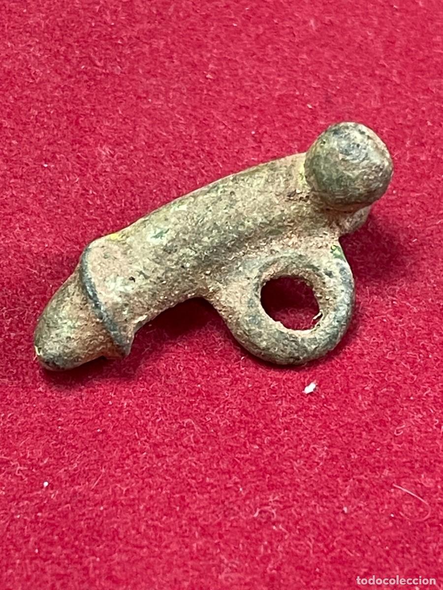 Antiquit&eacute;s: Amuleto f&aacute;lico romano de bronce &ndash; Fascinum protector &ndash; 3,5 cm, Imperio romano, siglo I a III
