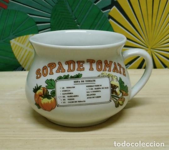 Antiquit&auml;ten: Taza Sopera Cer&aacute;mica AIC - Receta Sopa de Tomate