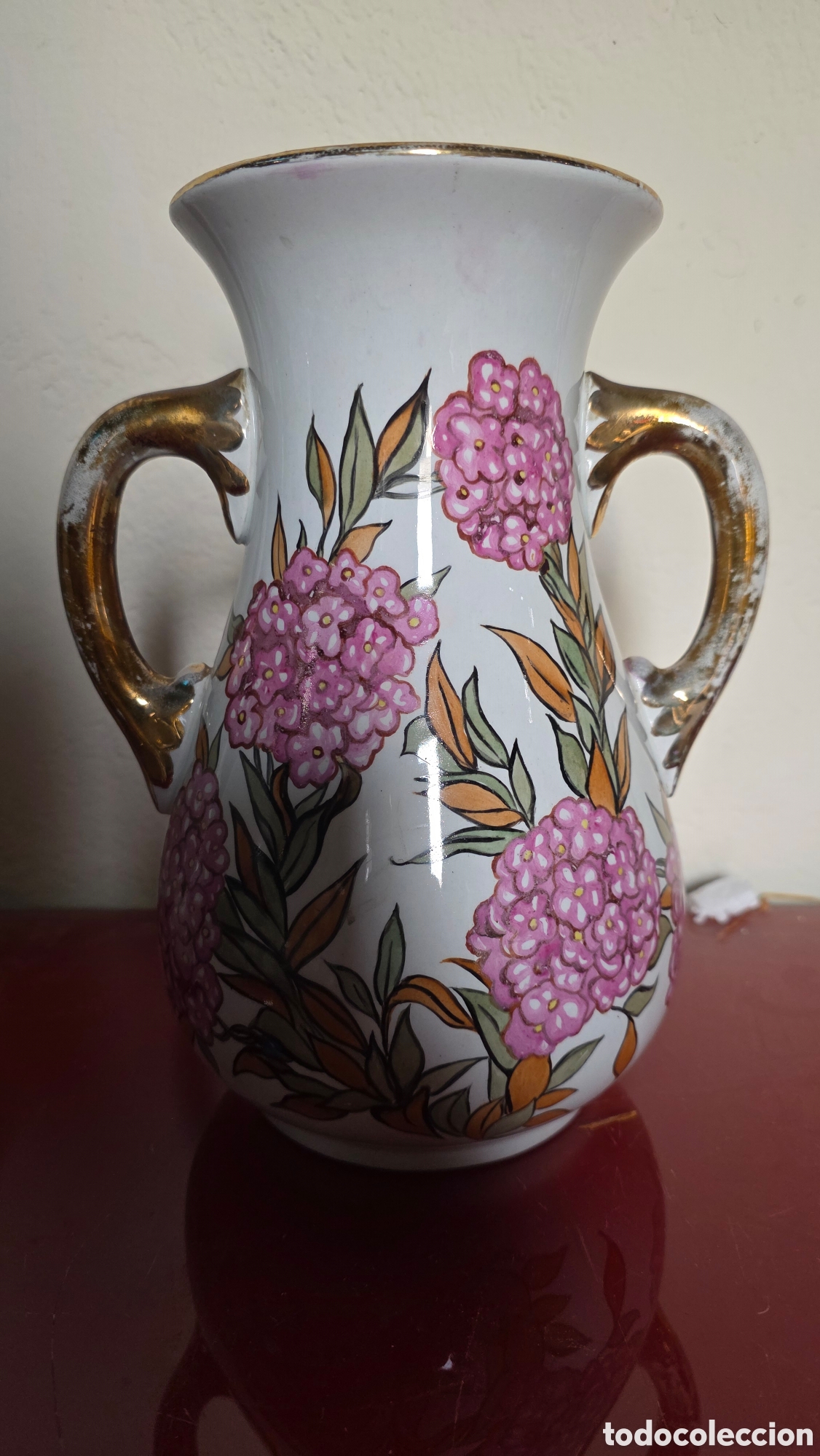 Antiquit&eacute;s: Antiguo jarron porcelana pickman cartuja Sevilla