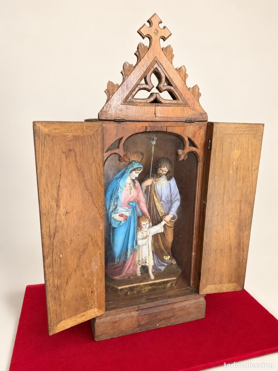 Antiquit&eacute;s: Capilla petitoria con Sagrada Familia