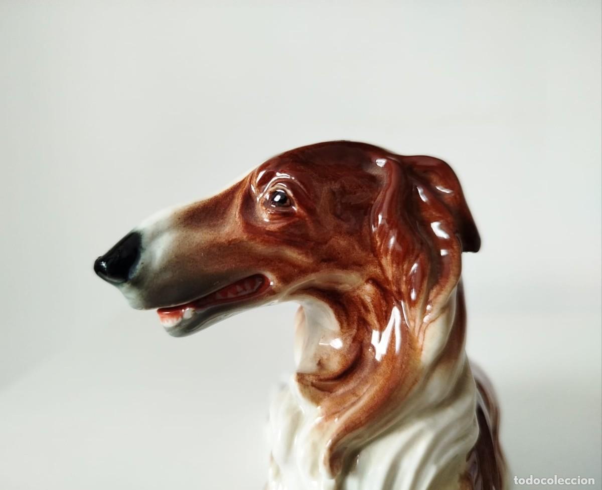 Antig&uuml;edades: Figura de perro de porcelana Algora - Foto 2