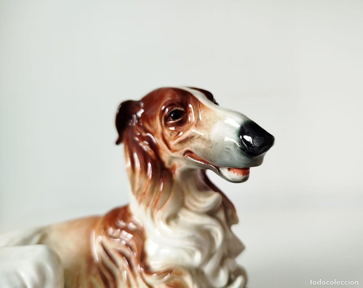 Antig&uuml;edades: Figura de perro de porcelana Algora - Foto 3