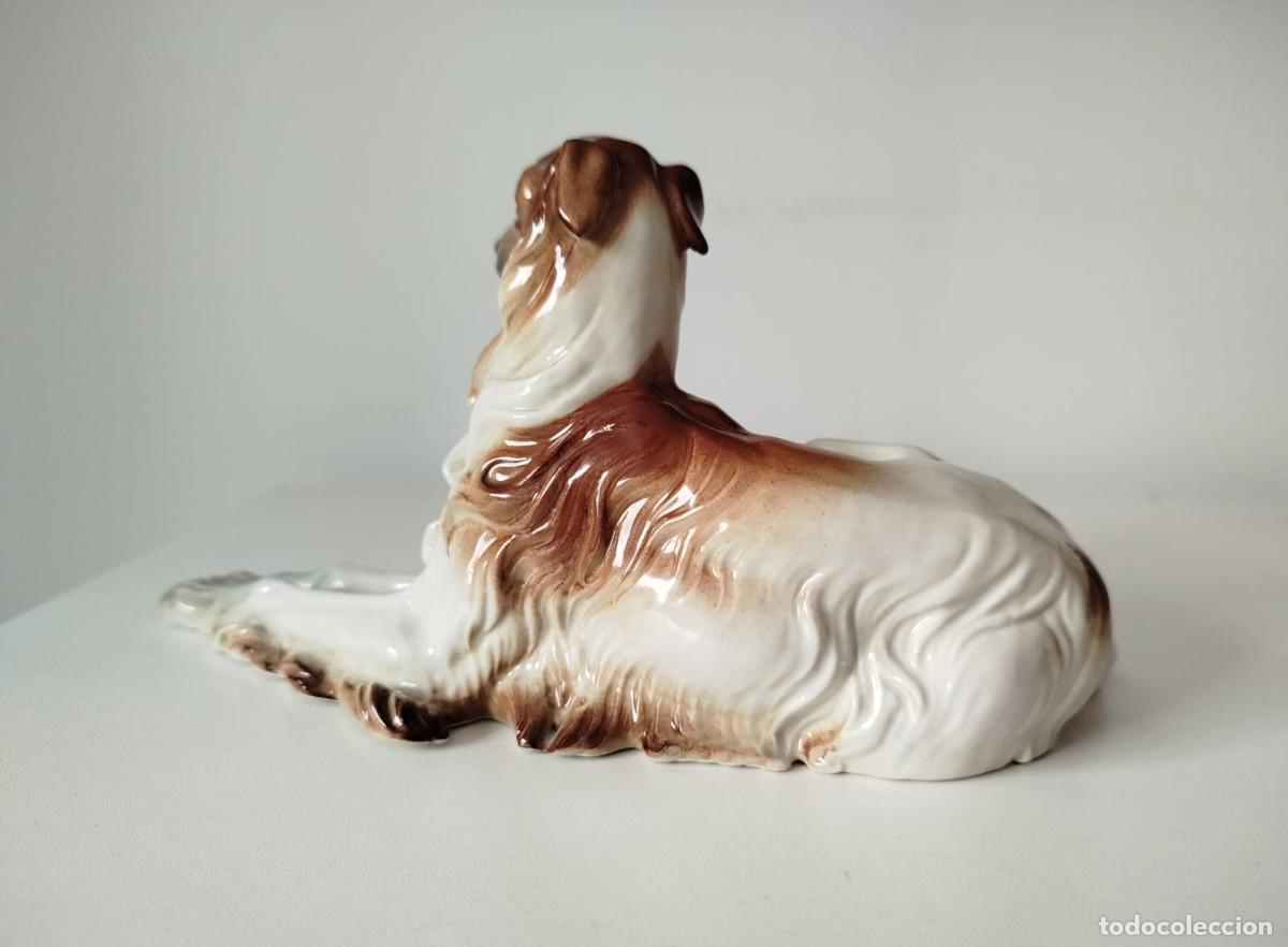 Antig&uuml;edades: Figura de perro de porcelana Algora - Foto 8