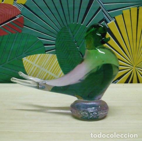Antiques: Figura P&aacute;jaro Gorri&oacute;n Vidrio Soplado