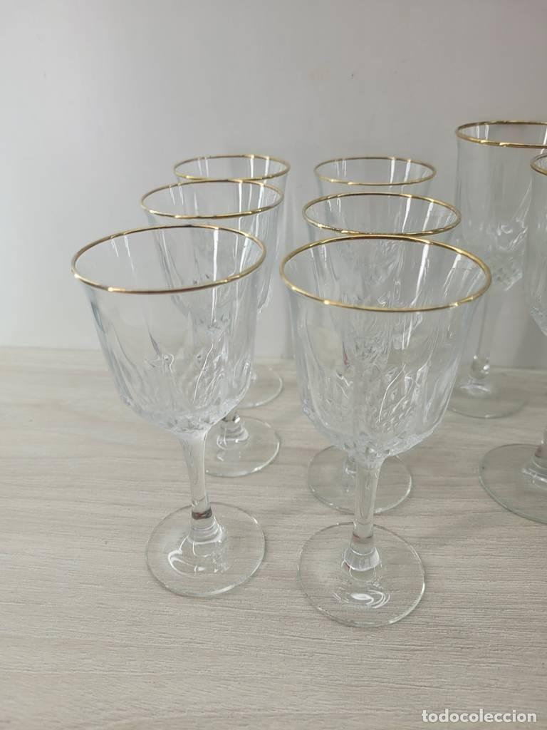 Antig&uuml;edades: JUEGO 22 COPAS CRISTAL - Foto 7