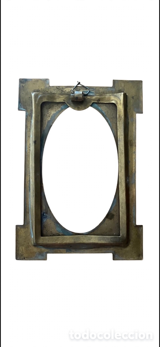Antig&uuml;edades: Marco de bronce macizo antiguo 1920-1930 - Foto 3