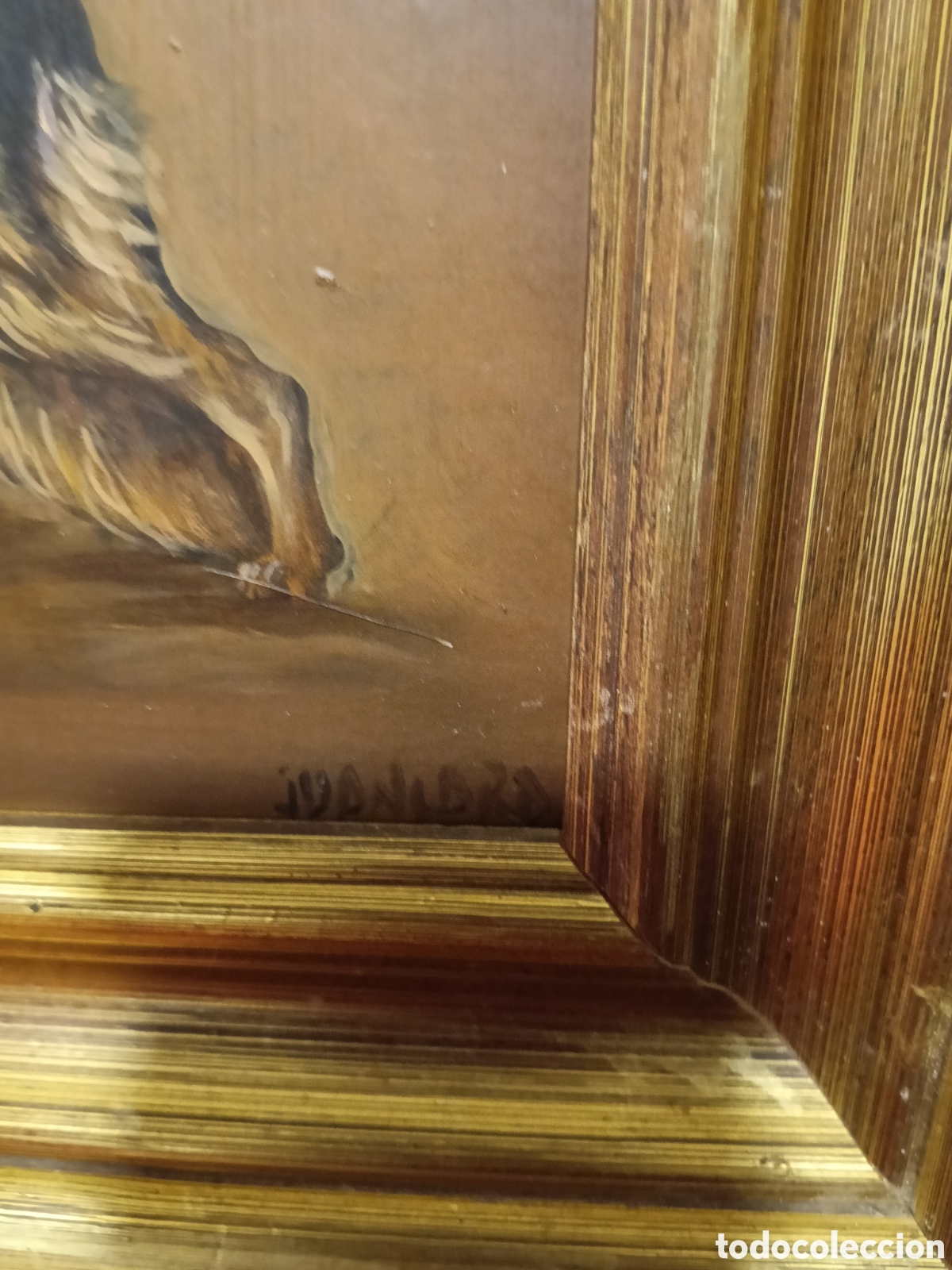 Antig&uuml;edades: Pareja marcos dorados - Foto 4