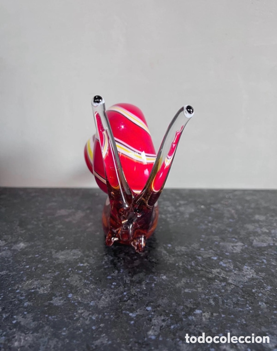 Antig&uuml;edades: Gran caracol cristal de Murano - Foto 4
