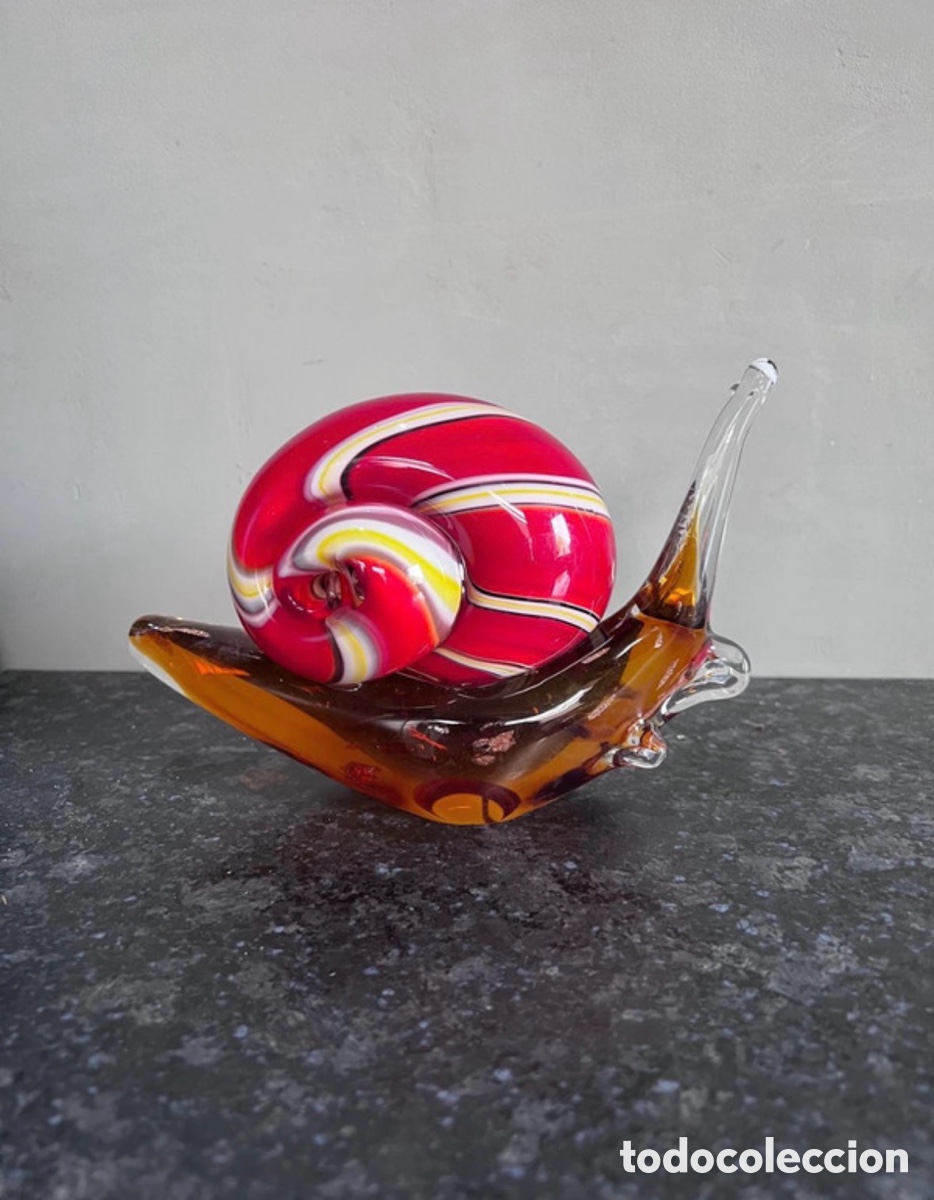 Oggetti Antichi: Gran caracol cristal de Murano
