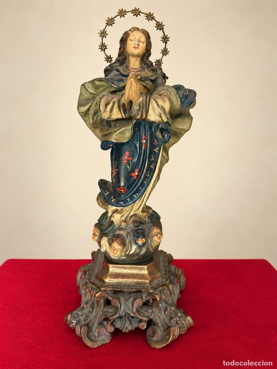 Oggetti Antichi: Figura de la Virgen Inmaculada