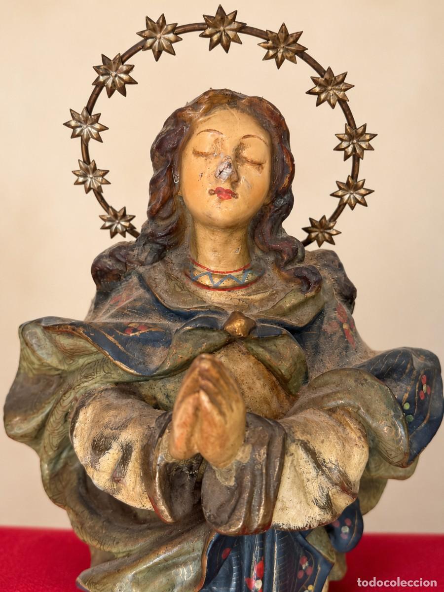 Antig&uuml;edades: Figura de la Virgen Inmaculada - Foto 2