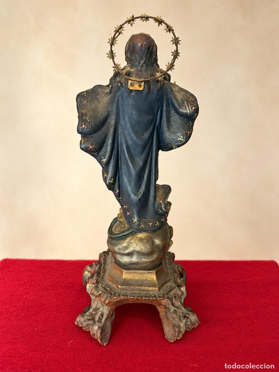 Antig&uuml;edades: Figura de la Virgen Inmaculada - Foto 4