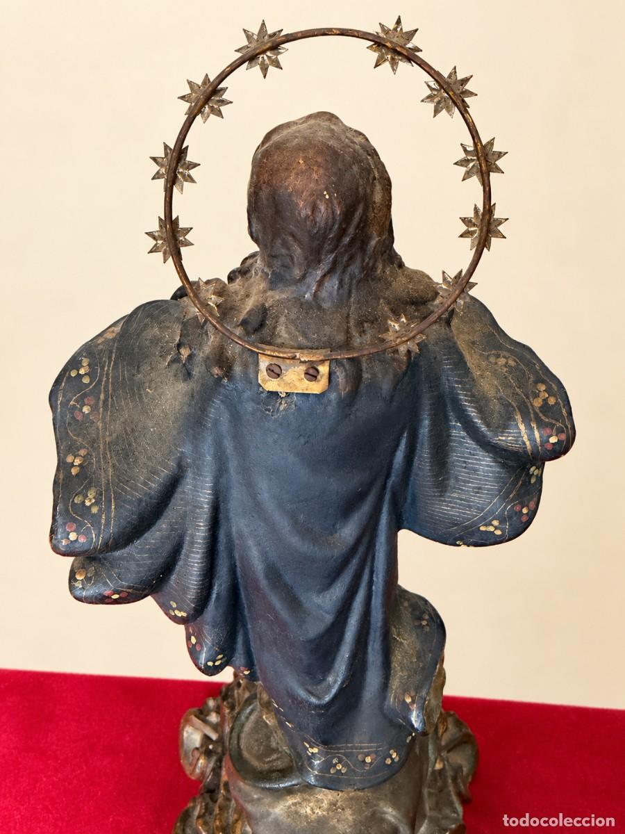 Antig&uuml;edades: Figura de la Virgen Inmaculada - Foto 5