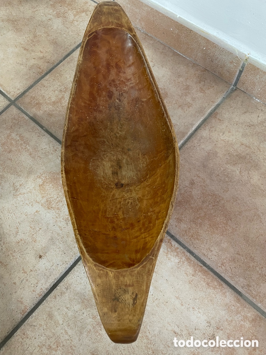 Antig&uuml;edades: Cuenco de madera artesanal - Foto 3