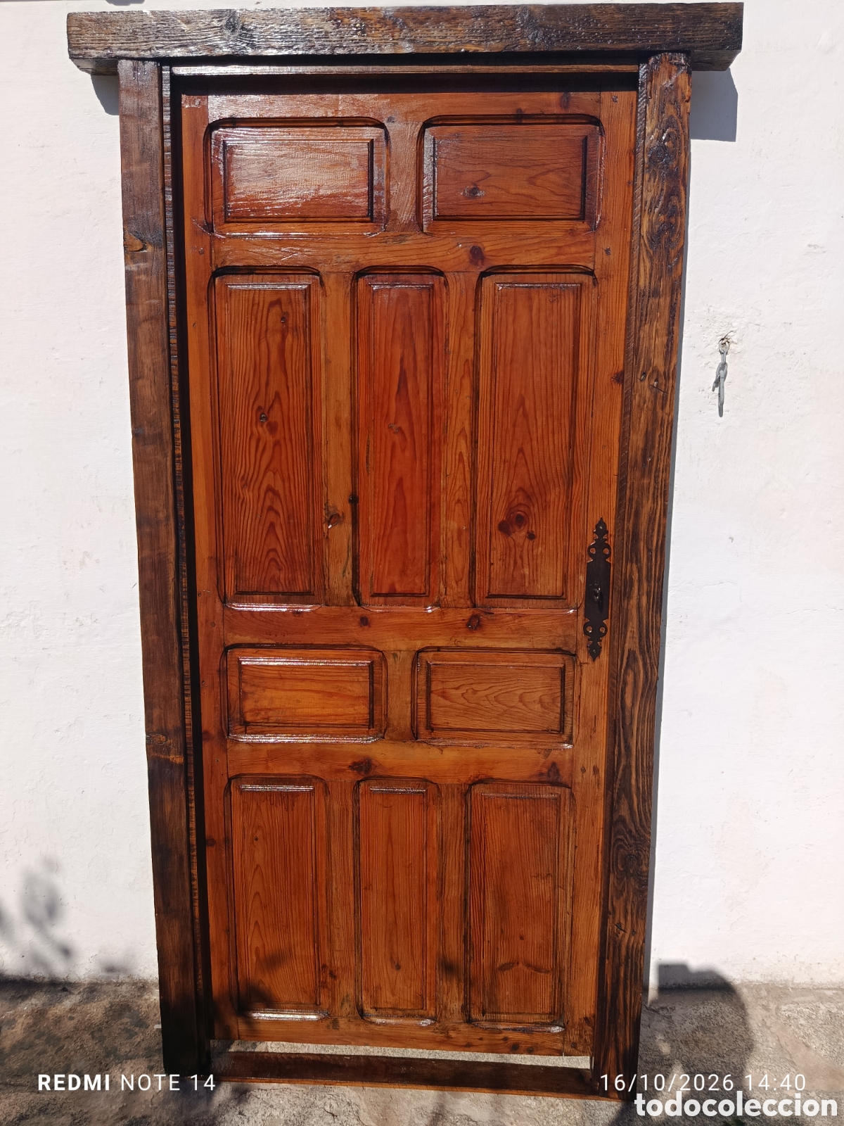 Antig&uuml;edades: Puerta antig&uuml;a de interior - Foto 2