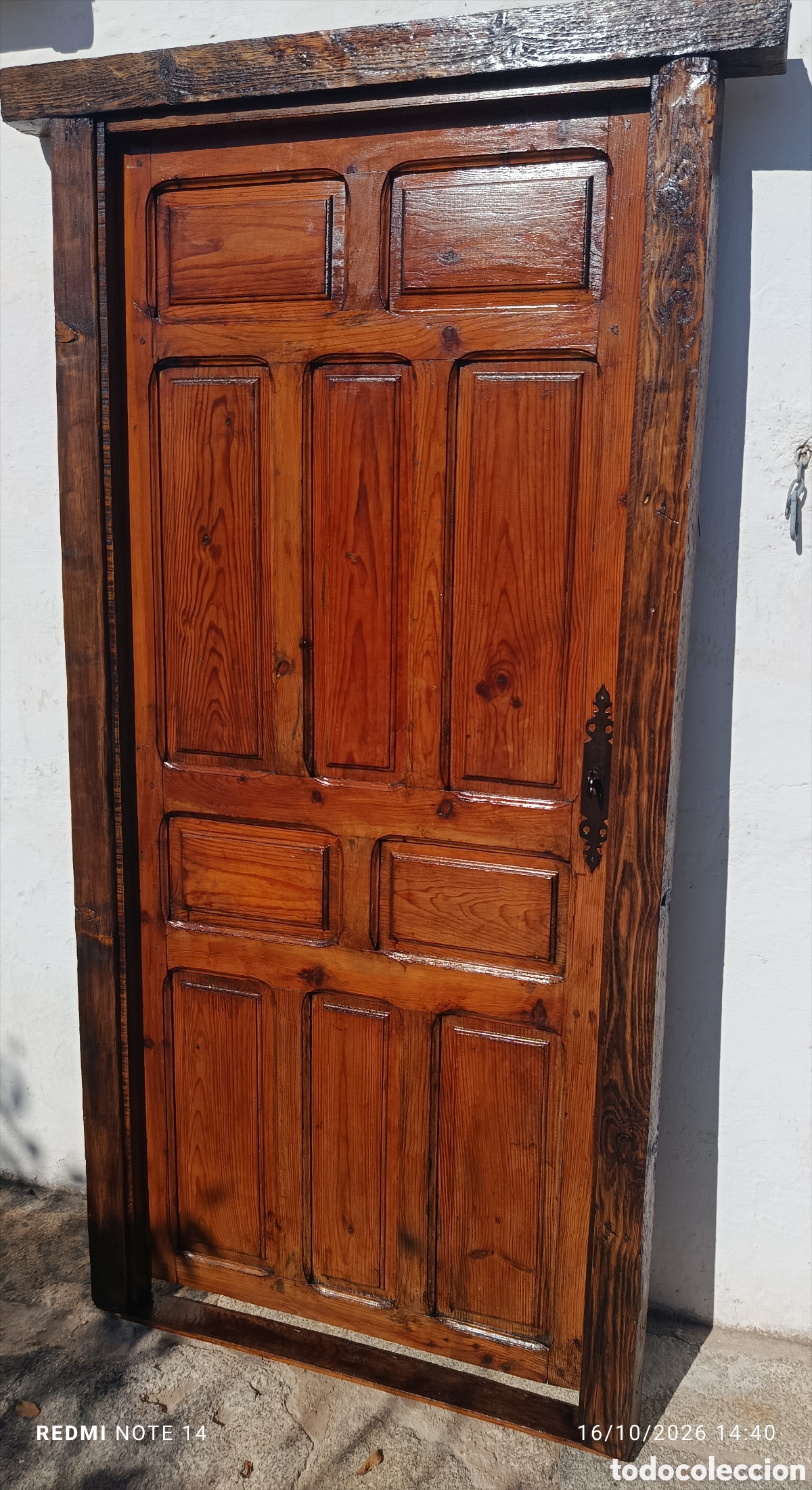 Antig&uuml;edades: Puerta antig&uuml;a de interior - Foto 3