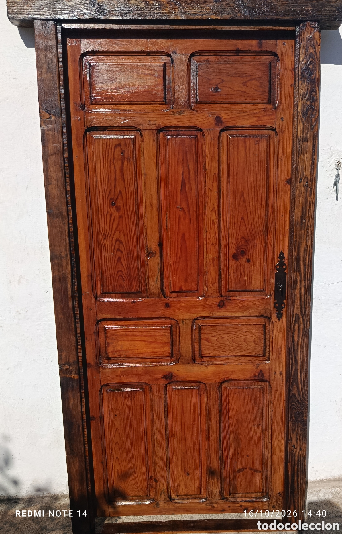 Antig&uuml;edades: Puerta antig&uuml;a de interior - Foto 5
