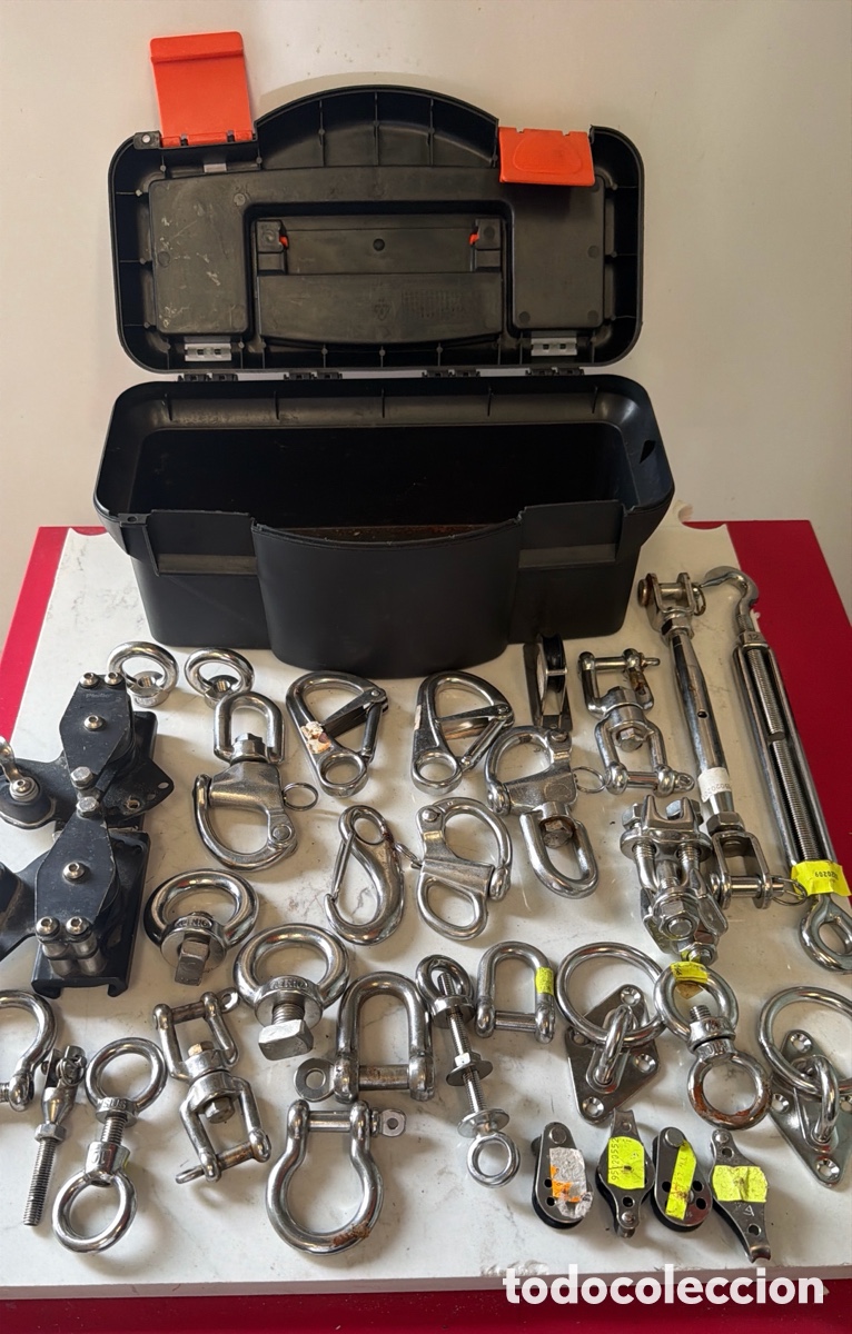 Oggetti Antichi: Lote de Herrajes y Accesorios N&aacute;uticos