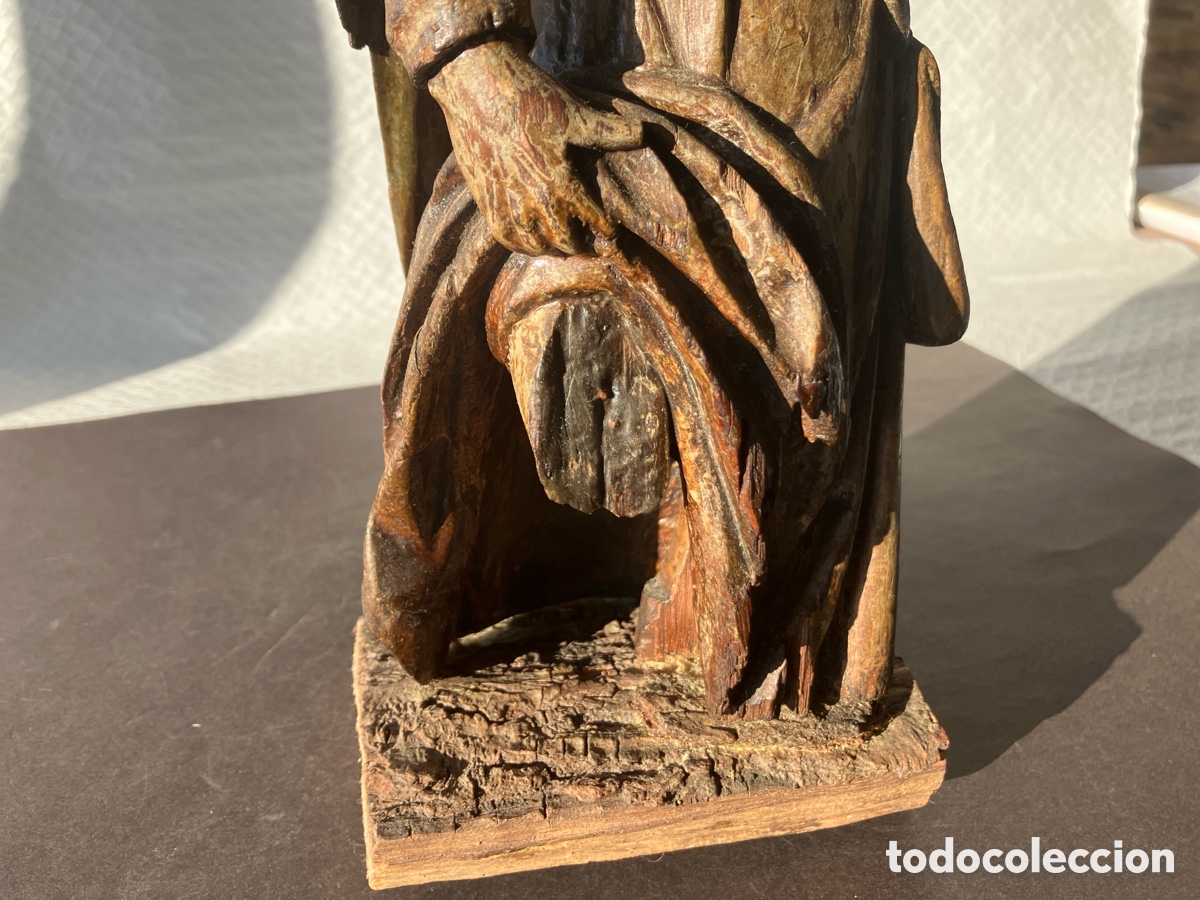 Antig&uuml;edades: Antigua talla madera SAN ROQUE - Foto 4
