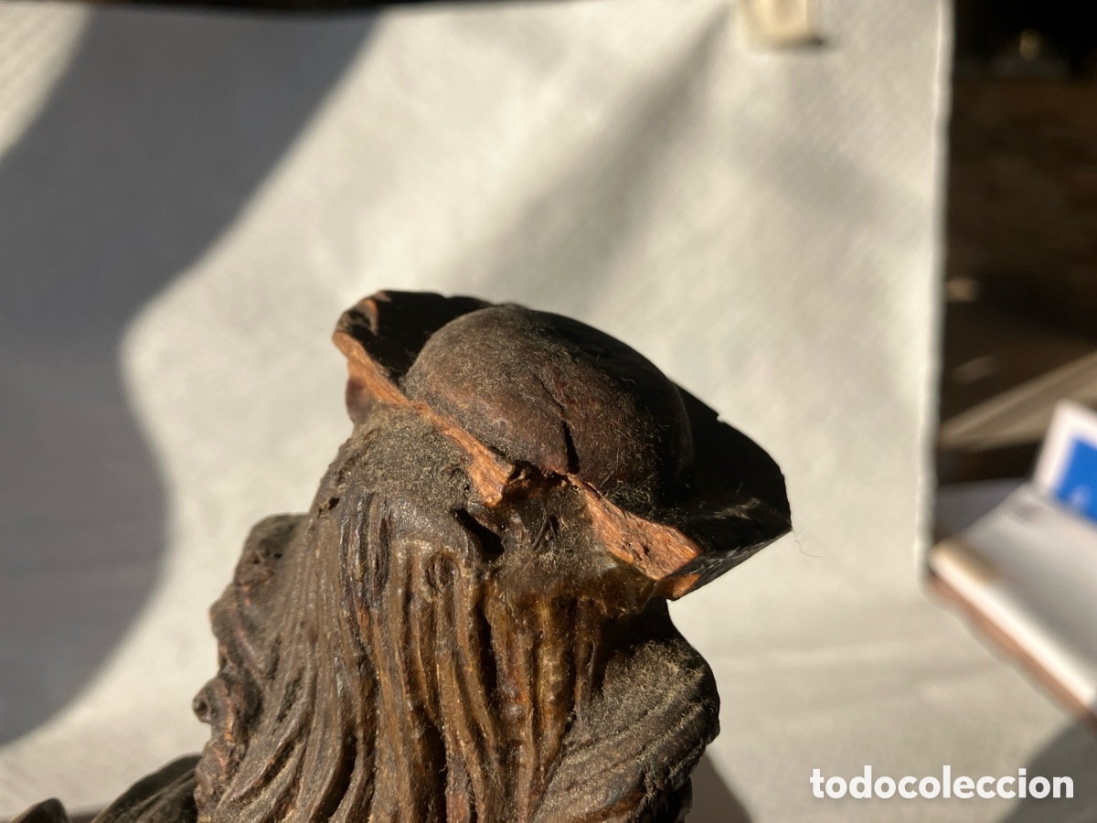 Antig&uuml;edades: Antigua talla madera SAN ROQUE - Foto 13