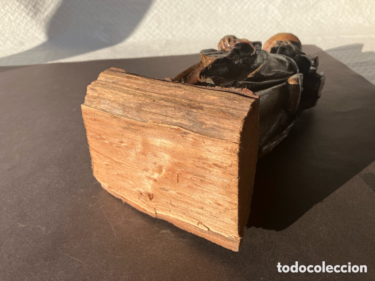 Antig&uuml;edades: Antigua talla madera SAN ROQUE - Foto 14
