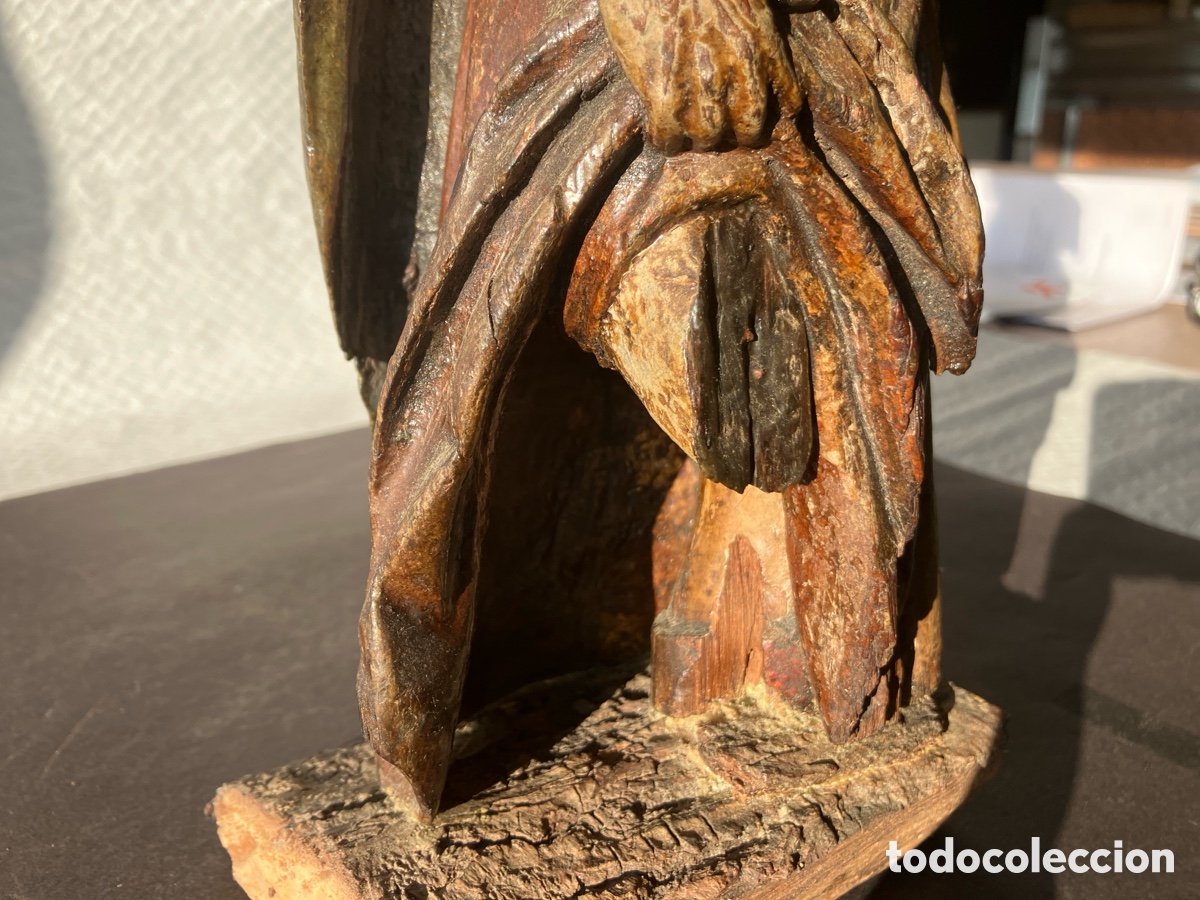 Antig&uuml;edades: Antigua talla madera SAN ROQUE - Foto 15