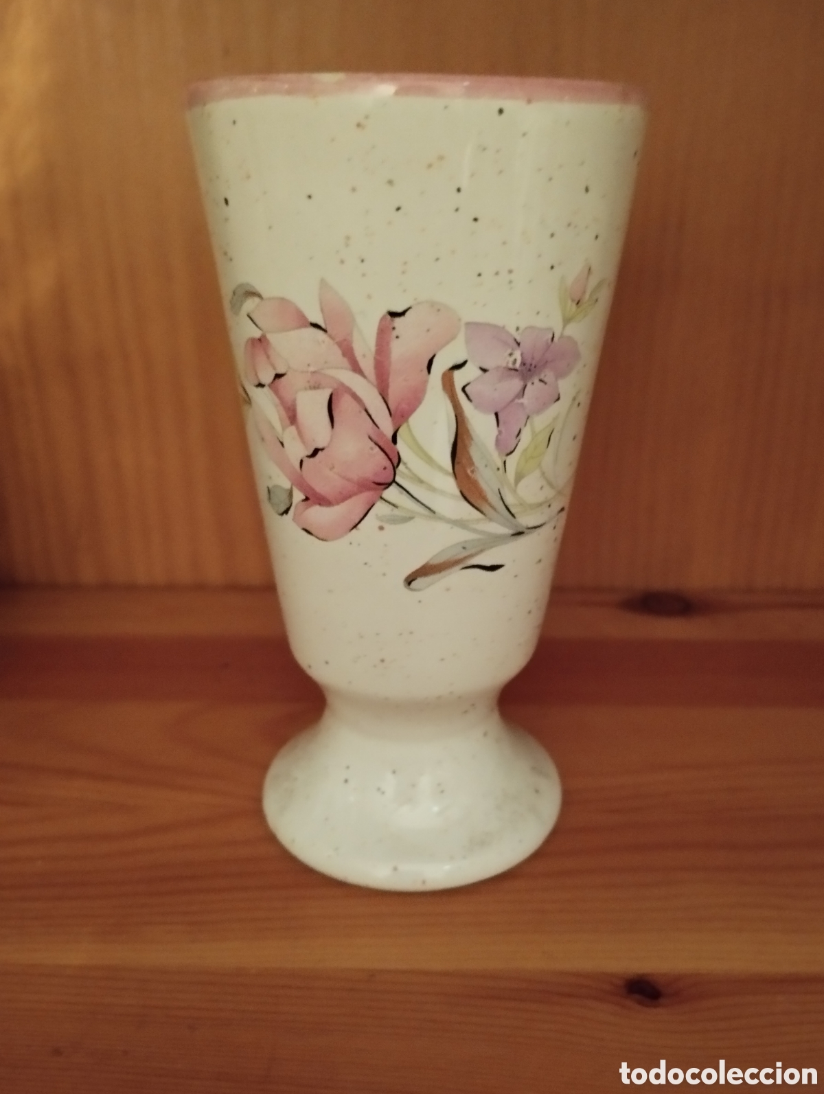 Antiques: Antiguo mazagr&aacute;n con motivo floral