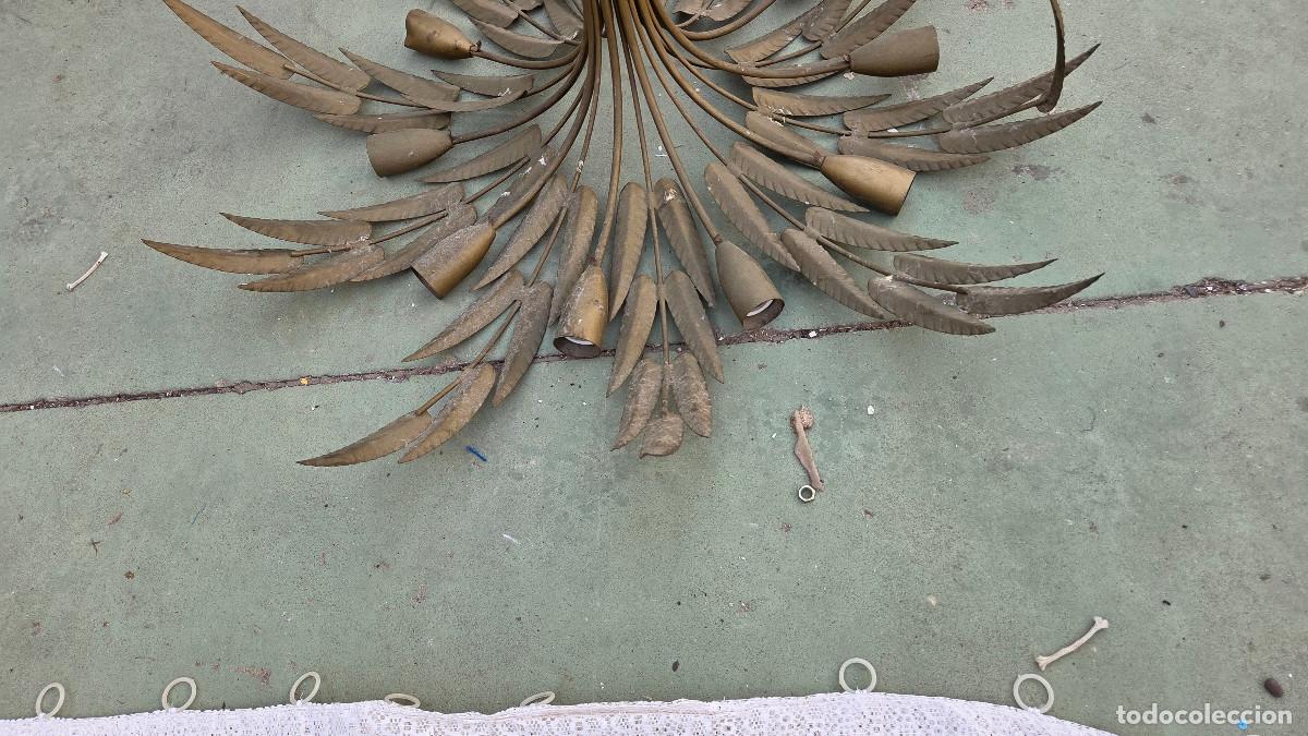 Antig&uuml;edades: lampara antigua de hierro - Foto 2