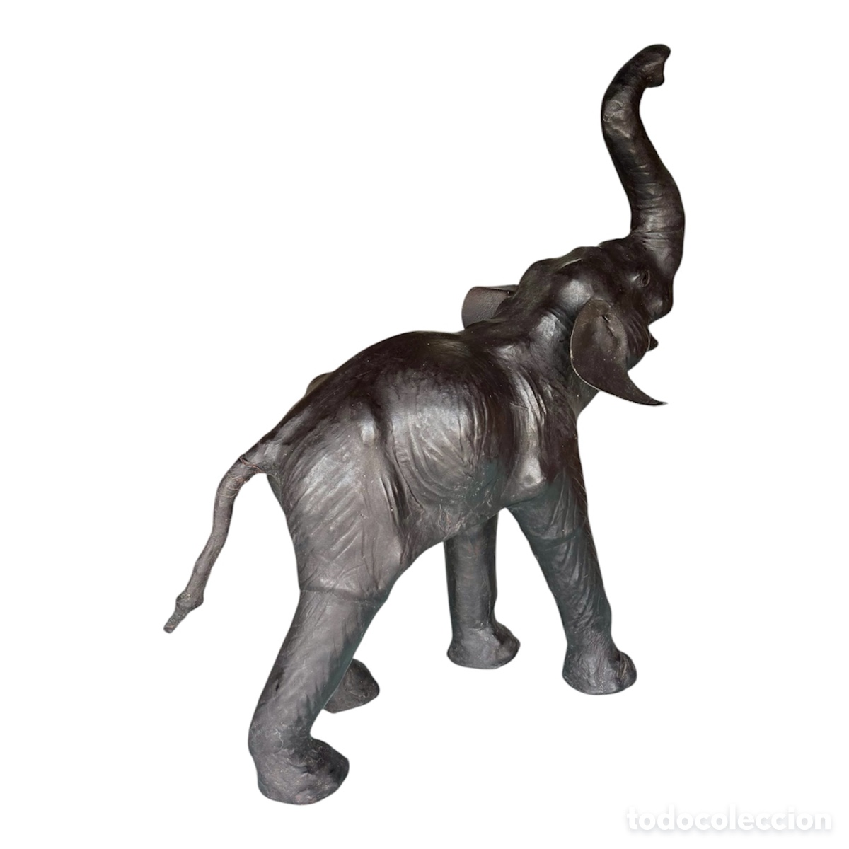 Antig&uuml;edades: Elefante de cuero Circa 1950. - Foto 4