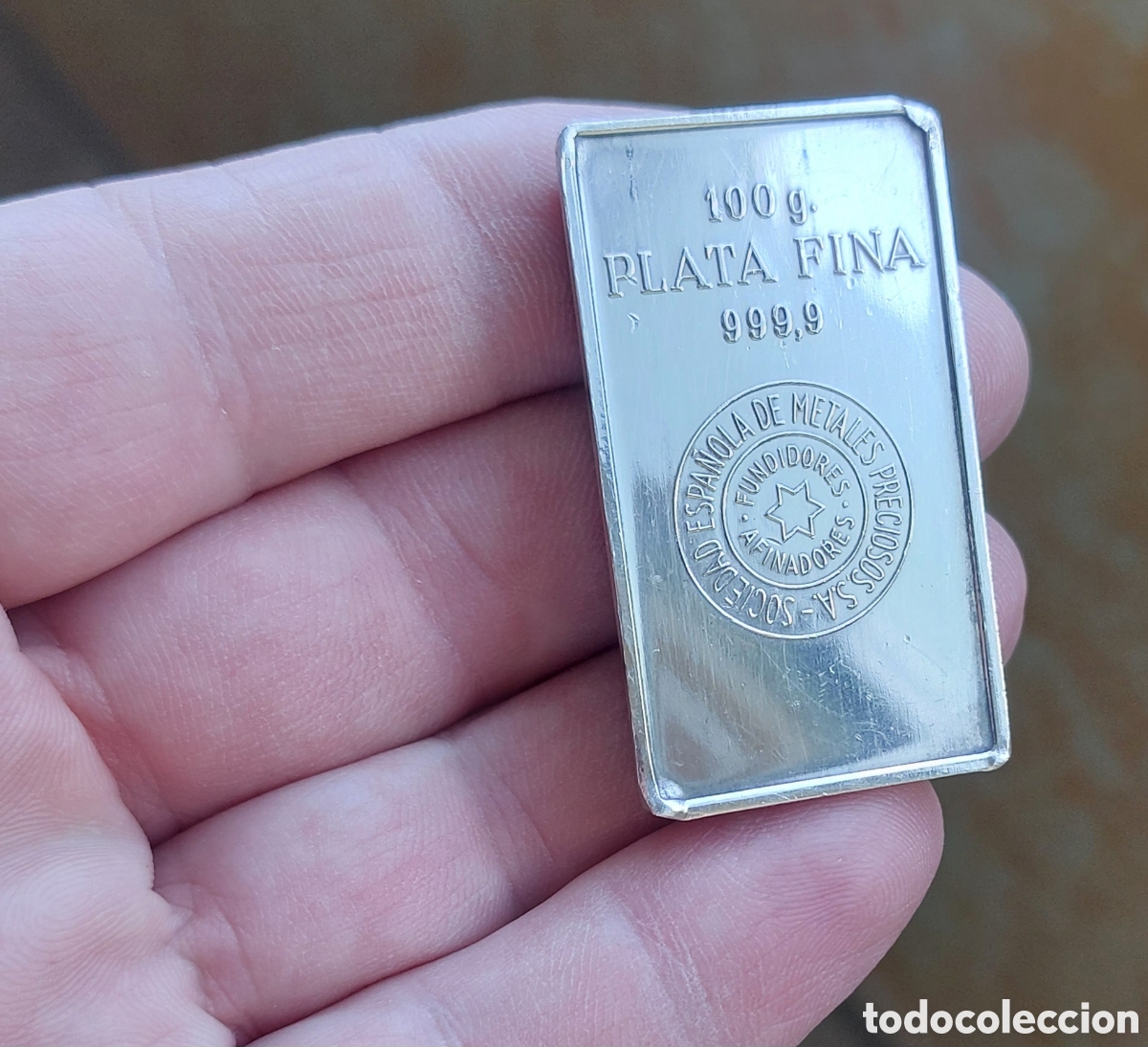 Antig&uuml;edades: Lingote Sempsa Plata 999 - Foto 1