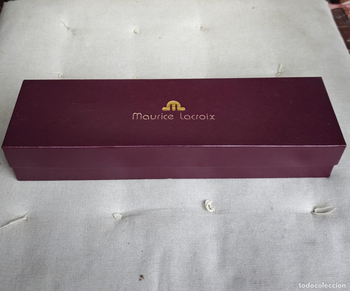 Antiguidades: MAURICE LACROIX caja madera reloj vintage boite scatola watch wood box