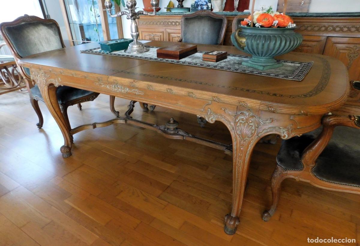 Antig&uuml;edades: Conjunto de comedor Luis XIV - Foto 2