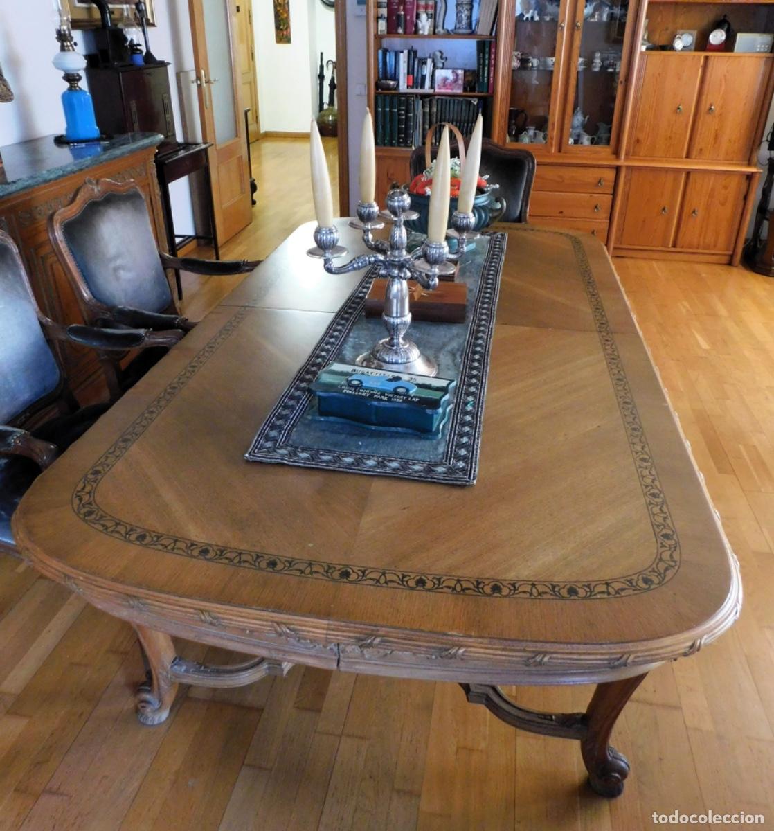 Antig&uuml;edades: Conjunto de comedor Luis XIV - Foto 4